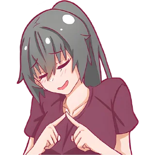 Sticker Айко-чан @Nyasticks - 1