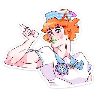 Sticker Айко-тян @nyasticks - 11