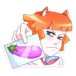 Sticker Айко-тян @nyasticks - 7