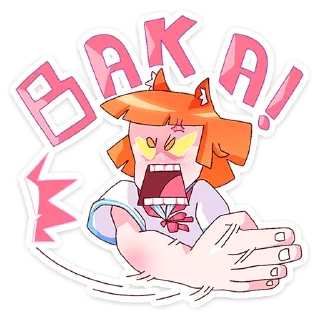 Sticker Айко-тян @nyasticks - 2