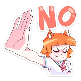 Sticker Айко-тян @nyasticks - 3