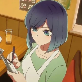 Стикер ᴬᴷᴬᴺᴱ ᴷᵁᴿᴼᴷᴬᵂᴬ🦋 @OshiNoKo_wc - 0