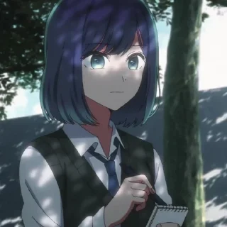 Стикер ᴬᴷᴬᴺᴱ ᴷᵁᴿᴼᴷᴬᵂᴬ🦋 @OshiNoKo_wc - 3