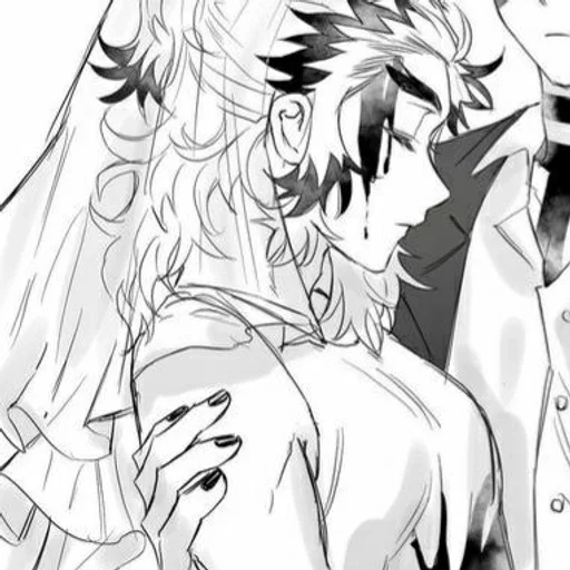 эскиз иллюстрация аниме