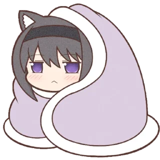 Стикер Homura Akemi Neko || @cirnovarenie - 8