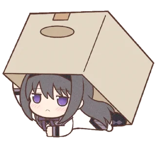 Стикер Homura Akemi Neko || @cirnovarenie - 3