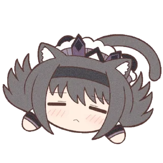 Стикер Homura Akemi Neko || @cirnovarenie - 10