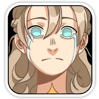 Стикер Albedo (by @elenven.art) - 7