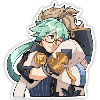 Стикер Albedo (by @elenven.art) - 1