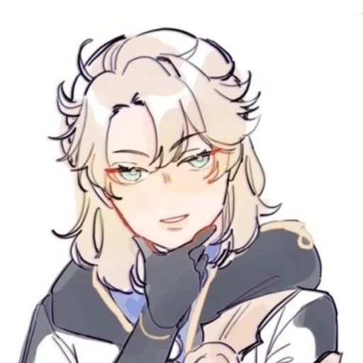 anime sketch human face