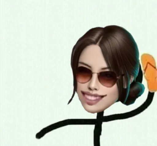 cartoon smile human face