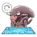 Стикер Al the Alien - 8