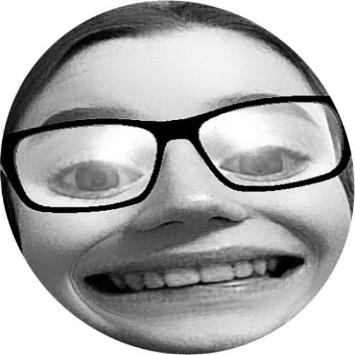 smile black and white human face