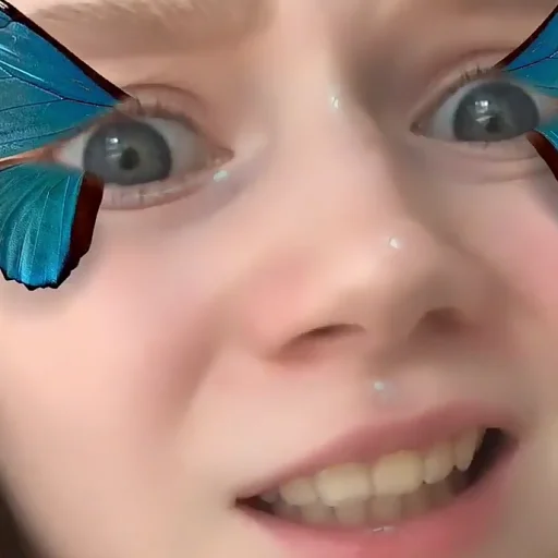 human face closeup iris