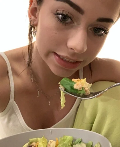 person human face food