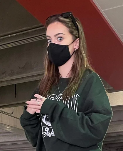 person human face clothing