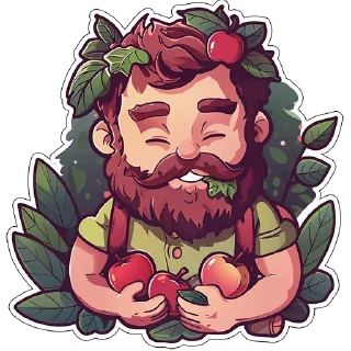 Стикер Амарантовый лес @gerasimenko_uxui - 7