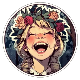 Стикер Амарантовый лес @gerasimenko_uxui - 10