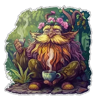 Стикер Амарантовый лес @gerasimenko_uxui - 11