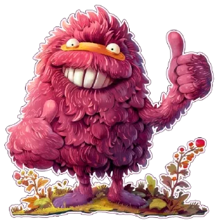 Стикер Амарантовый лес @gerasimenko_uxui - 8