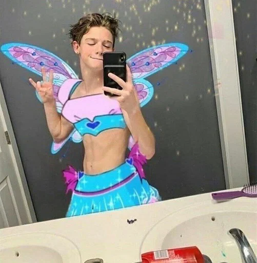 person wall human face