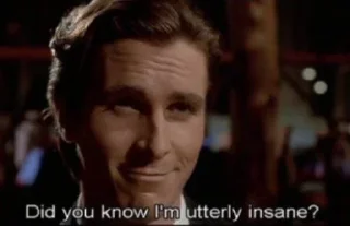 Стикер American Psycho [ @x_srishti_x ] - 3