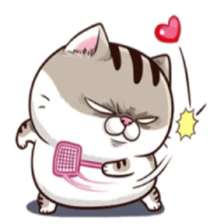 Sticker Ami fat cat - 1
