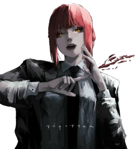 Sticker Makima CSM @Anak_kucing_stiker - 1