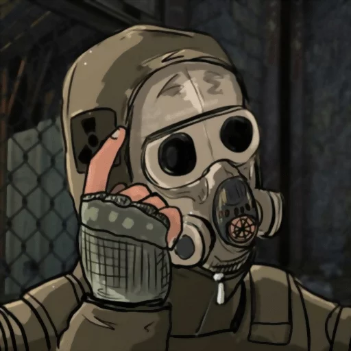 gas mask cartoon mask