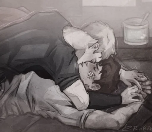 Стикер эндрю миньярд.чб. :: @fStikBot - 11