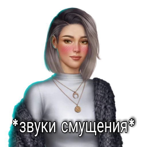 human face clothing necklace