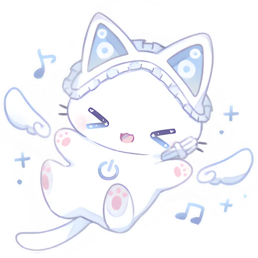 Стикер Angel_Cat_Nyasticks - 1