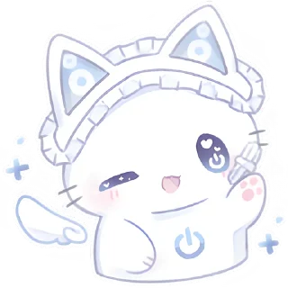 Стикер Ангел Чиронеко @Nyasticks - 5