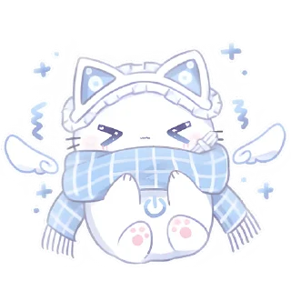 Стикер Ангел Чиронеко @Nyasticks - 11