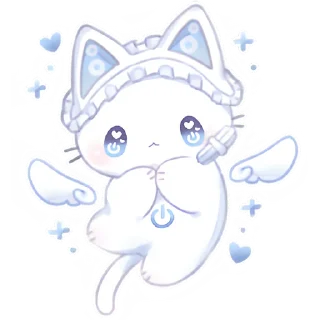 Стикер Ангел Чиронеко @Nyasticks - 4