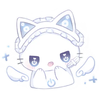 Стикер Ангел Чиронеко @Nyasticks - 2