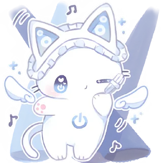 Стикер Ангел Чиронеко @Nyasticks - 3