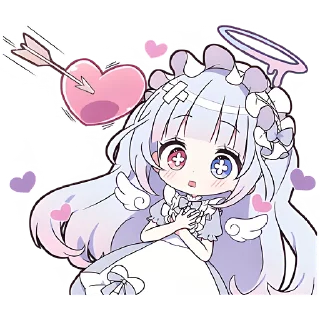 Sticker Плакса-ангел @Nyasticks - 0