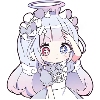 Sticker Плакса-ангел @Nyasticks - 7