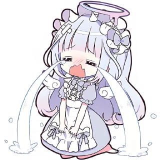 Sticker Плакса-ангел @Nyasticks - 6