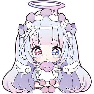 Sticker Плакса-ангел @Nyasticks - 11