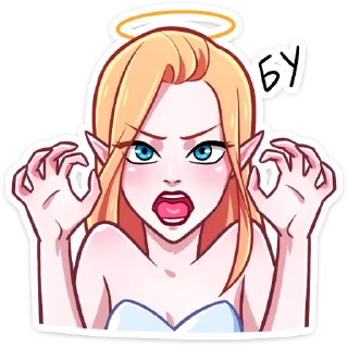 Sticker Ангелица @Nyasticks - 2
