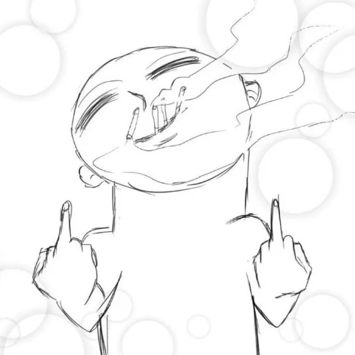 Стикер Angrykoreanartists - 1