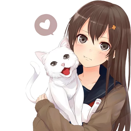 аниме мультфильм кошка