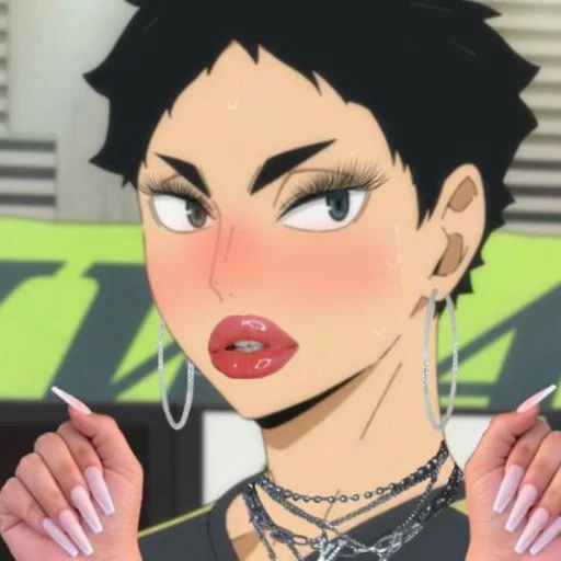 cartoon lipstick fashion accessory