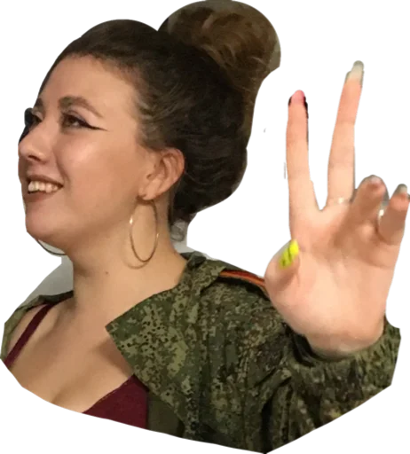 person human face finger