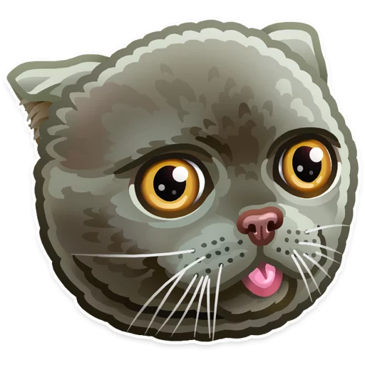 small to medium-sized cats animal cartoon