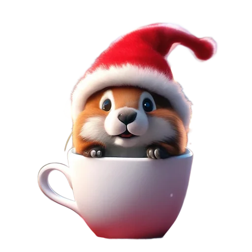 Sticker Animals_in_a_cup - 1