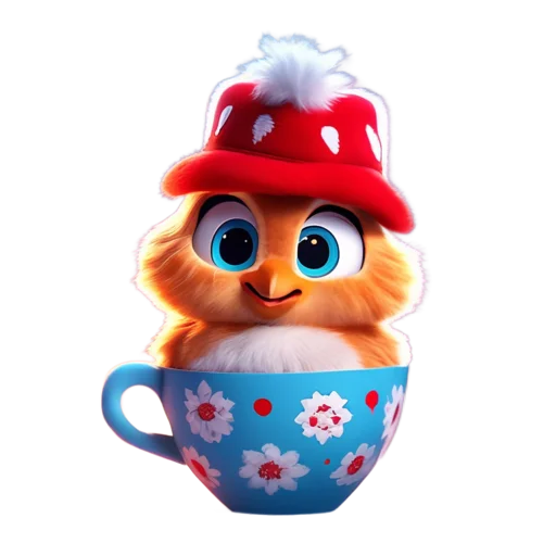 Sticker Animals_in_a_cup - 1