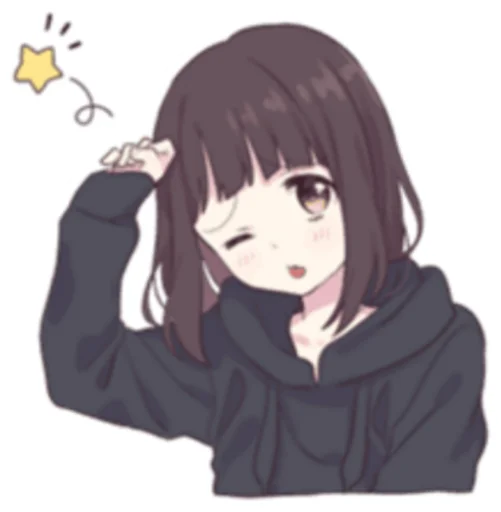 anime cartoon human face